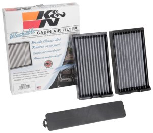 Nissan Titan XD Cabin Air Filters (2) - K&N Engineering - Washable - `16-`18